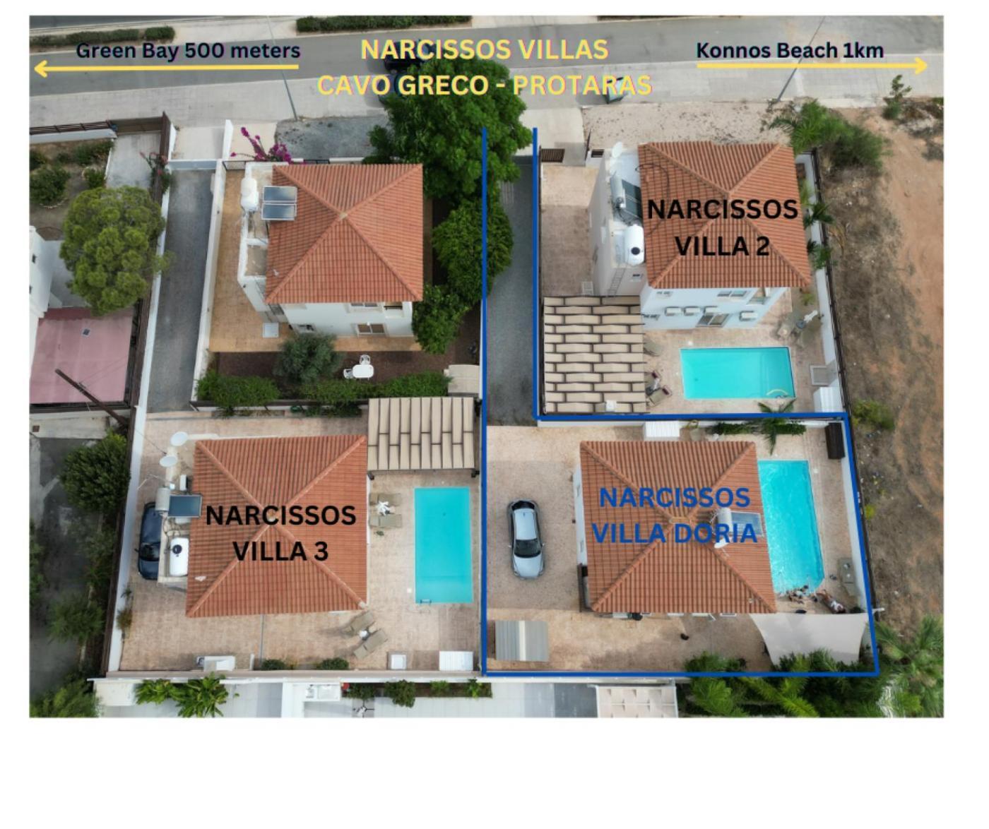 Narcissos Villa Doria Protarász Kültér fotó